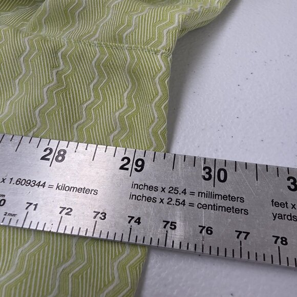 Foxcroft Shirt Womens 2X Green Wrinkle Free Button Front Long Sleeve Blouse Plus - Picture 10 of 11